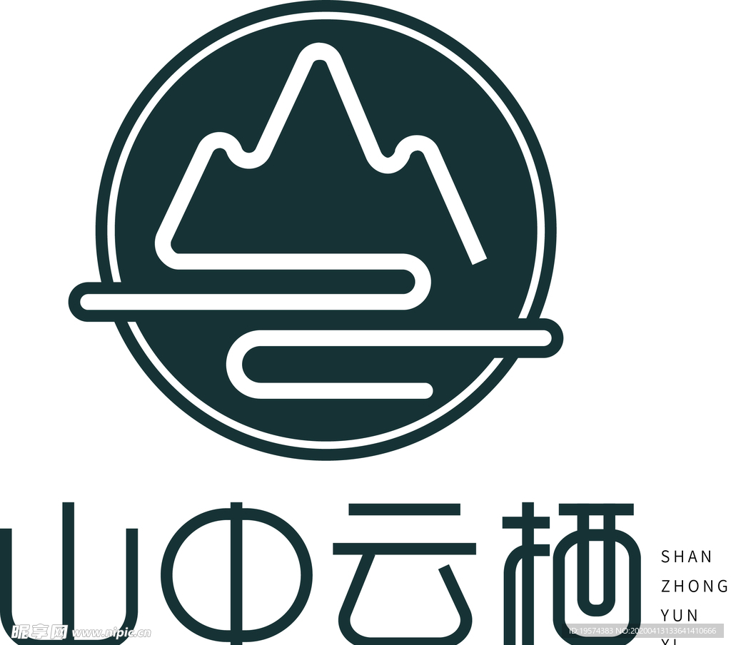 山 云 线描 白描 中国风 l