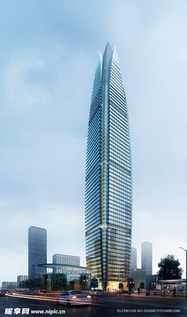 城市高楼大厦景观效果