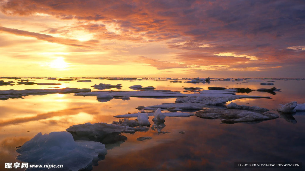 唯美夕阳天空云霞图片