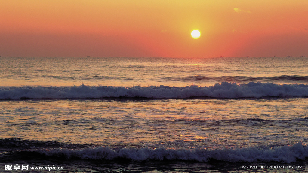唯美夕阳天空云霞图片