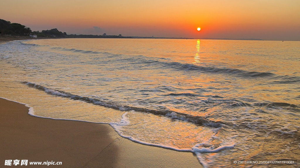 唯美夕阳天空云霞图片