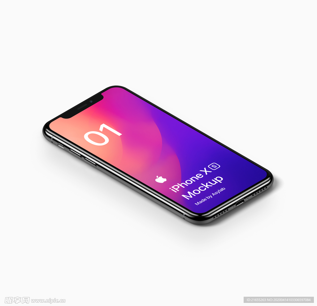 苹果手机套版效果图