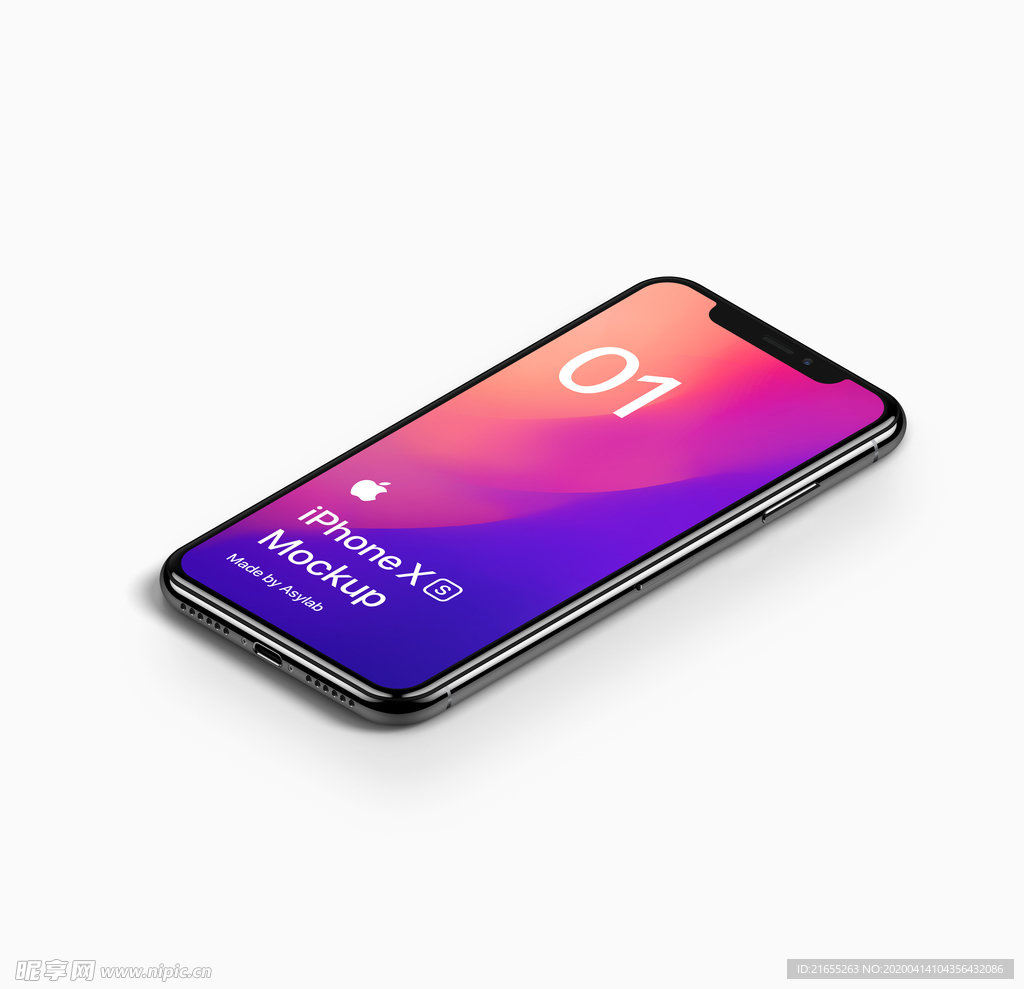苹果手机套版效果图