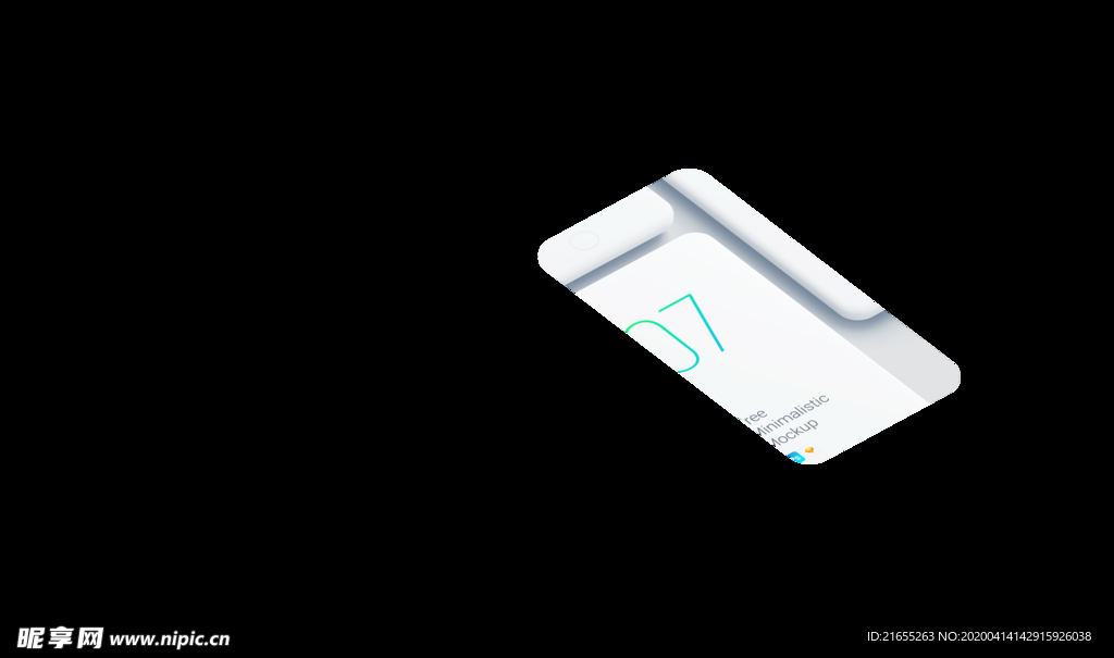 苹果手机立体模板图片