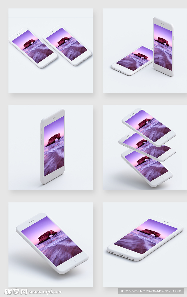 苹果手机立体模板图片
