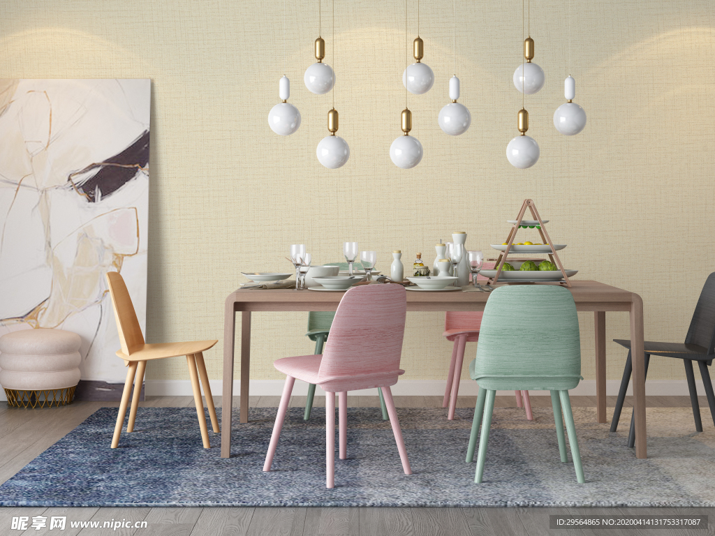 墙纸油画挂件装饰品展示空间