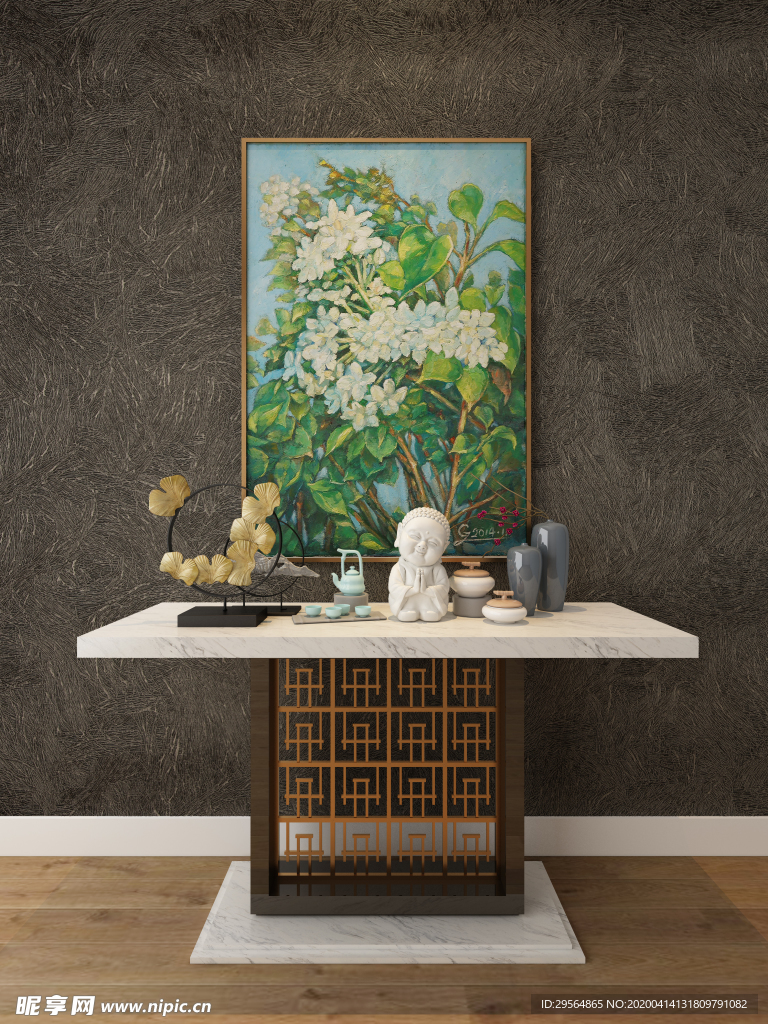 墙纸油画挂件装饰品展示空间