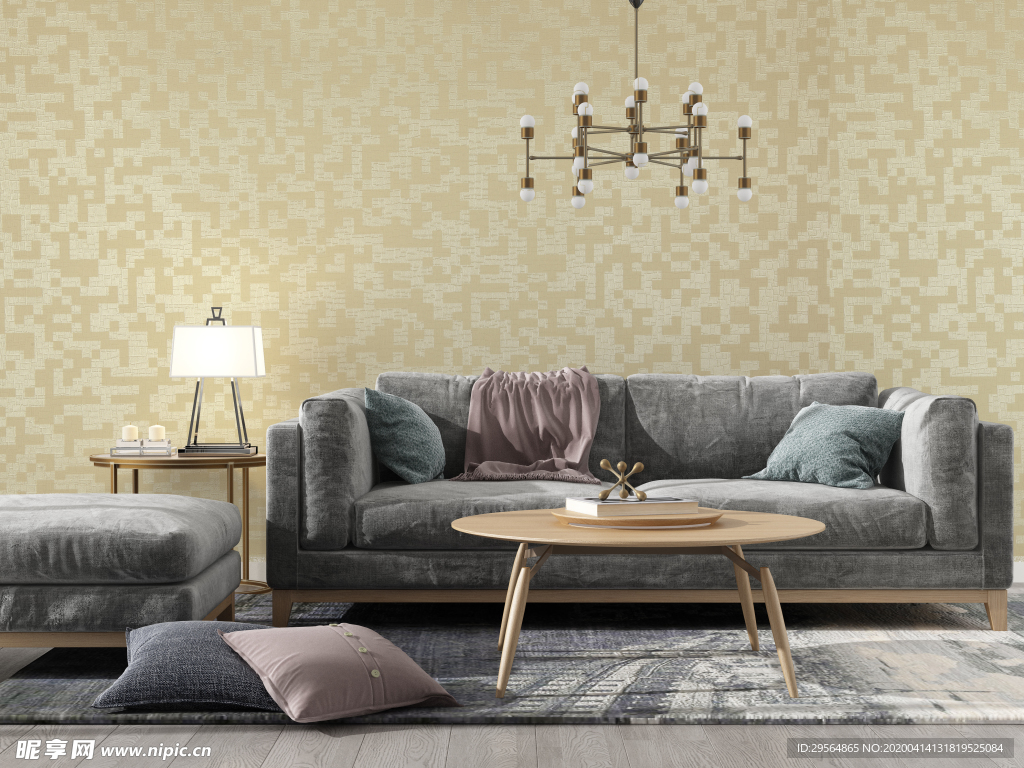 墙纸油画挂件装饰品展示空间