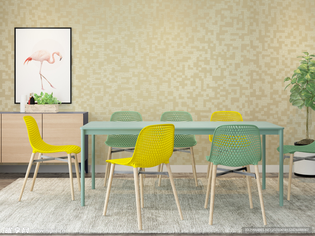 墙纸油画挂件装饰品展示空间