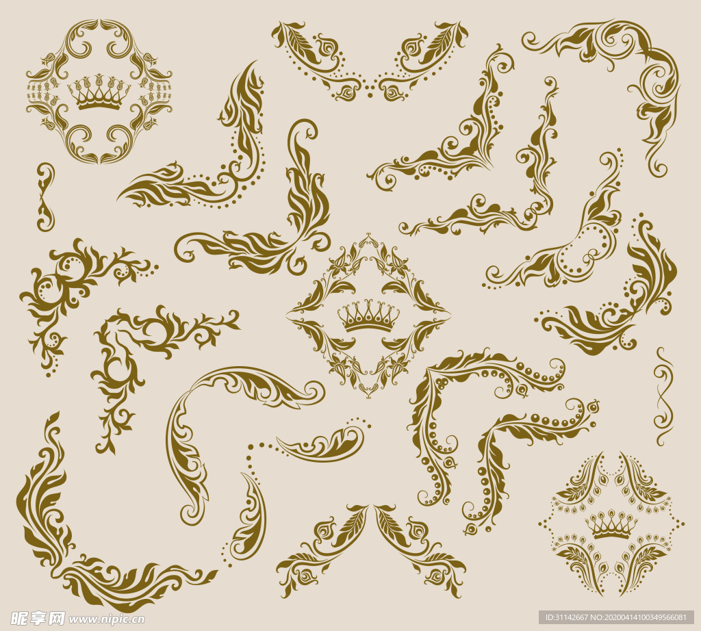 花卉装饰元素合集