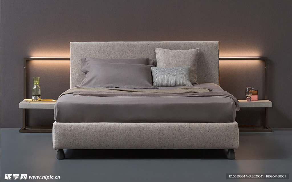 床 床架 床垫 室内效果图