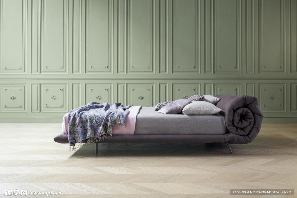 床 床架 床垫 室内效果图