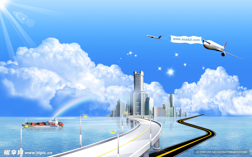 跨海大桥海岛城市