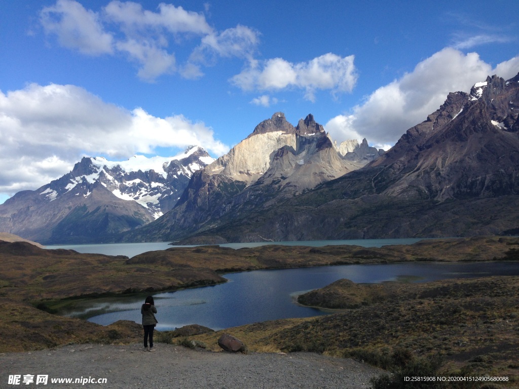 雪山冰川自然图片