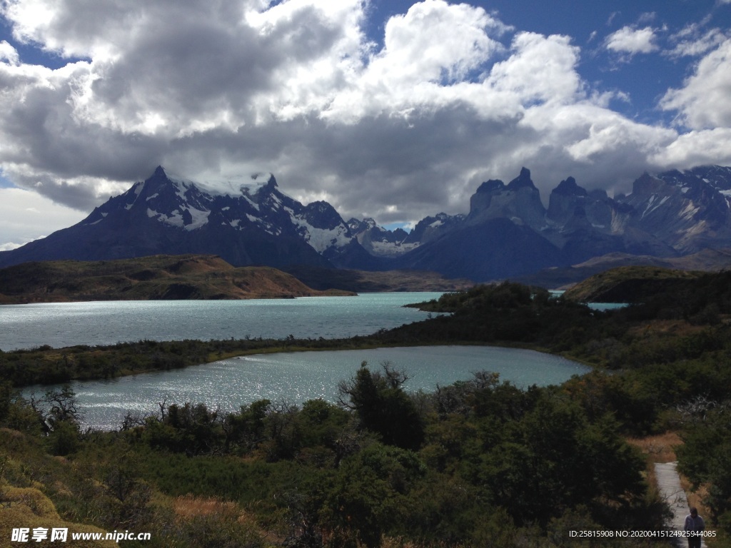 雪山冰川自然图片