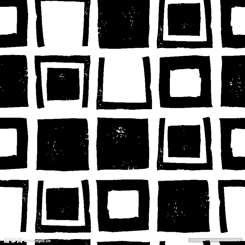 复古色调简约拼接图案