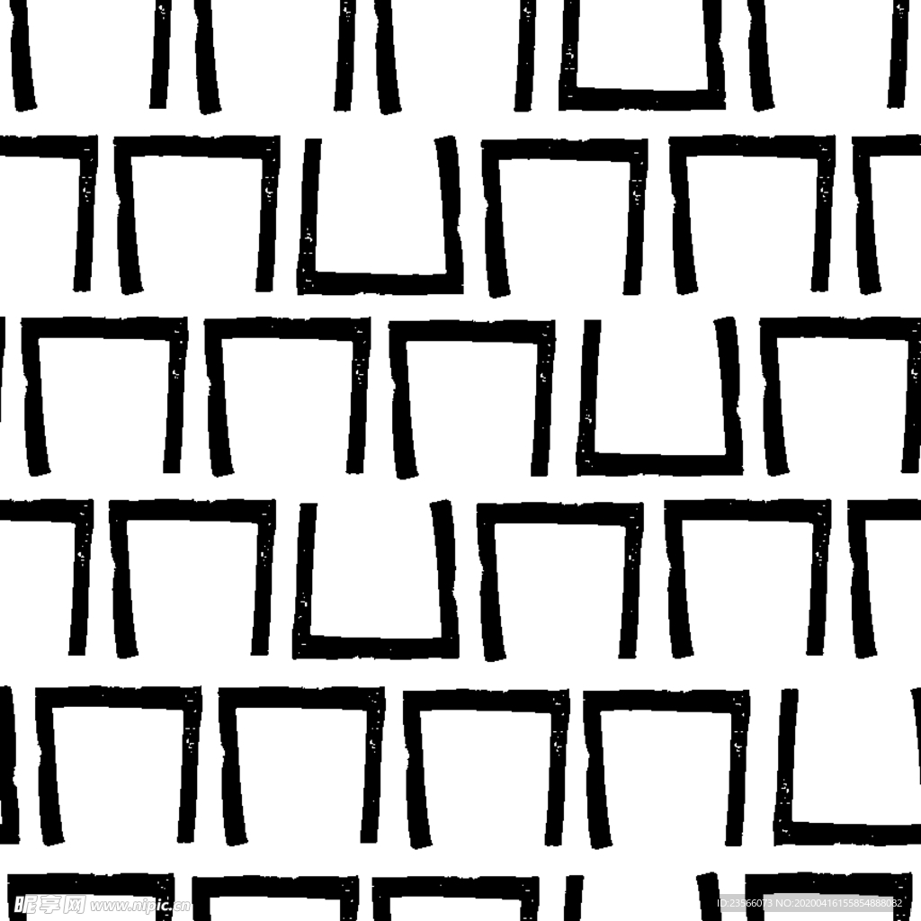 复古色调简约拼接图案