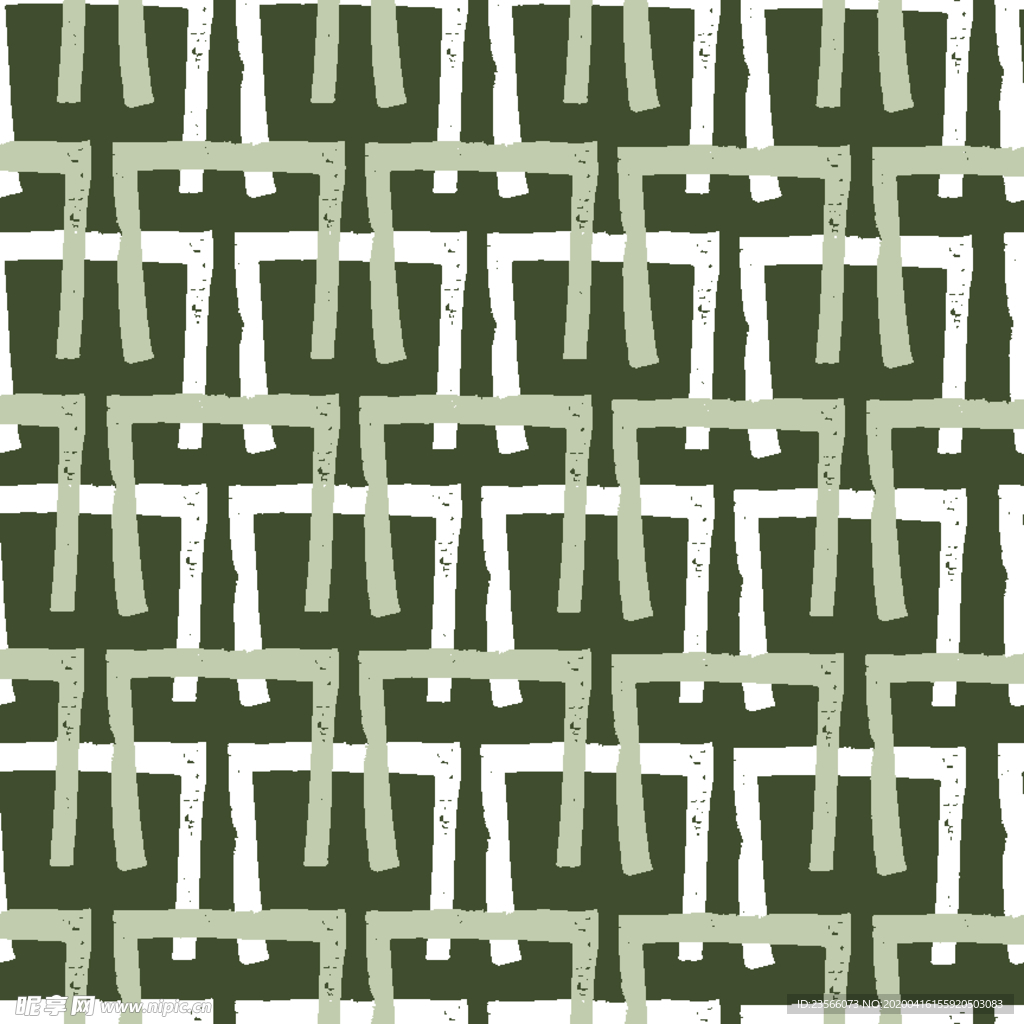 复古色调简约拼接图案