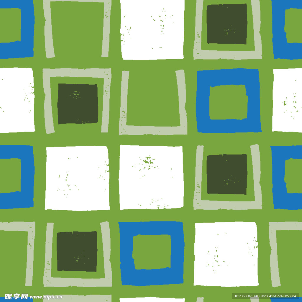 复古色调简约拼接图案