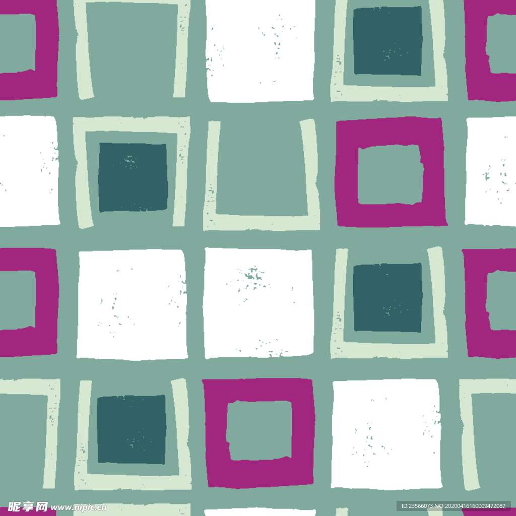 复古色调简约拼接图案