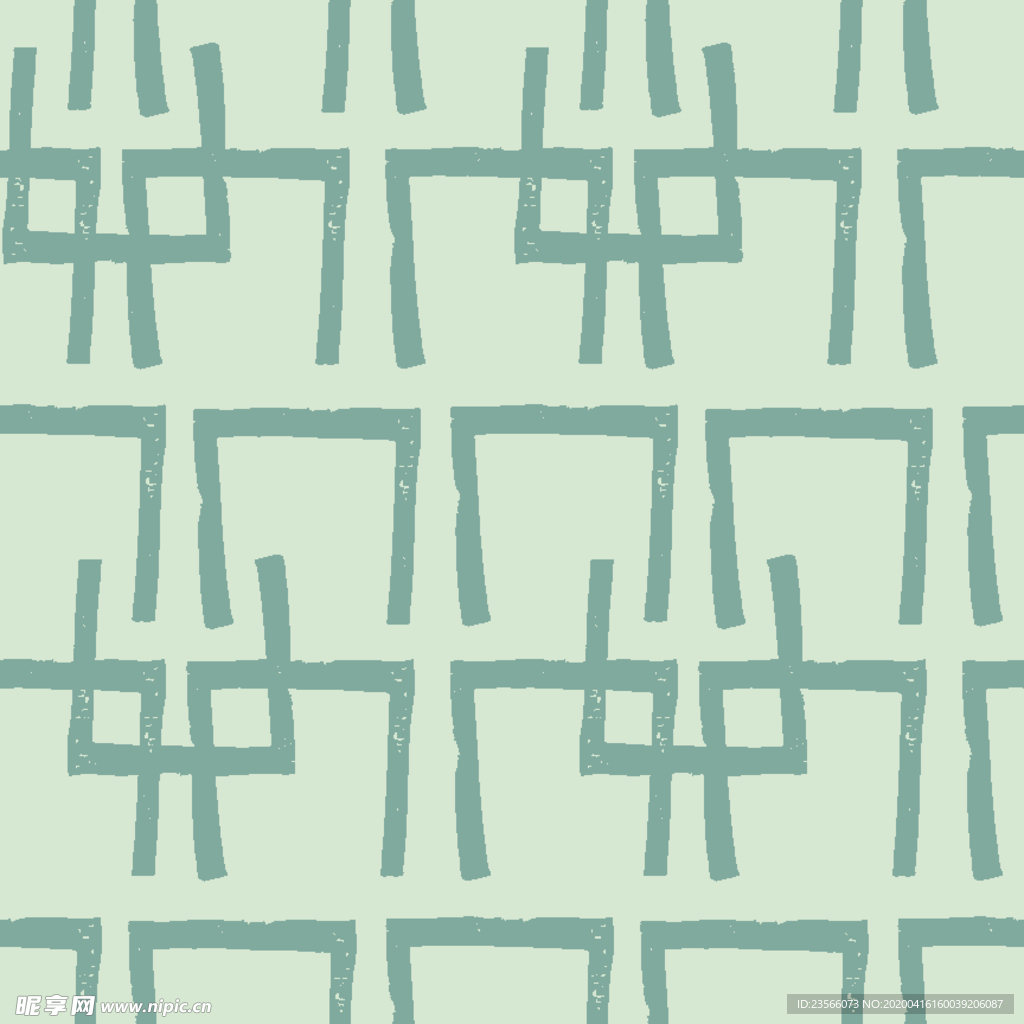 复古色调简约拼接图案