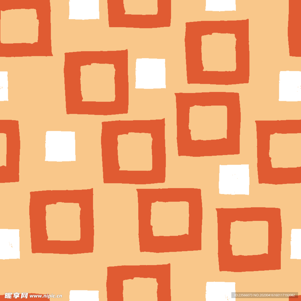 复古色调简约拼接图案