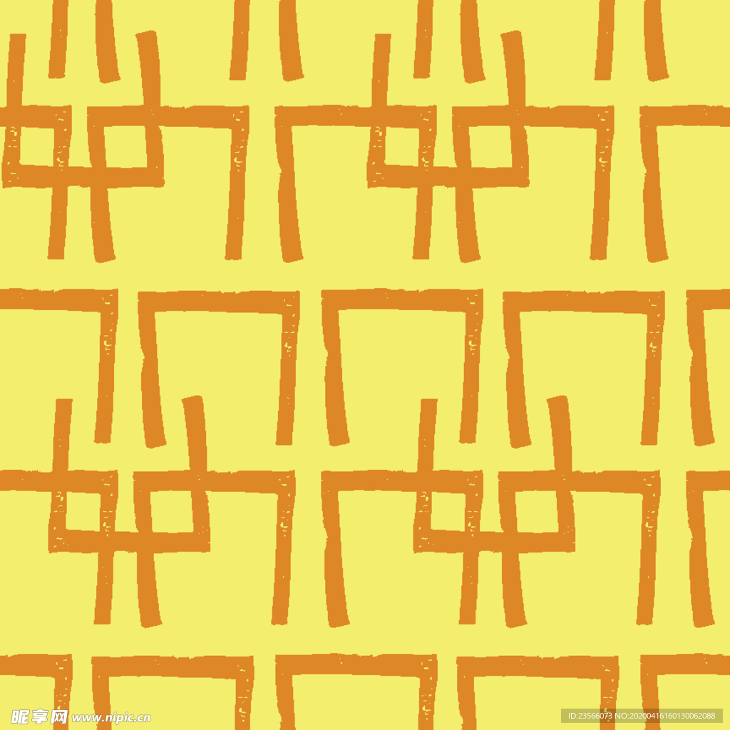 复古色调简约拼接图案