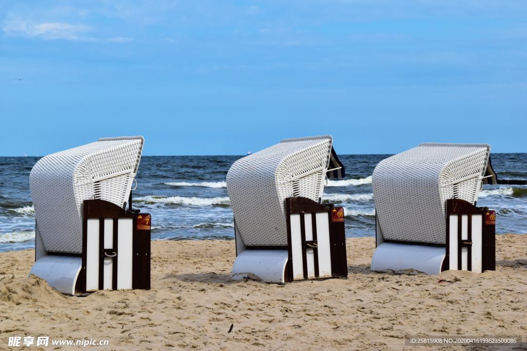 沙滩椅休闲椅图片