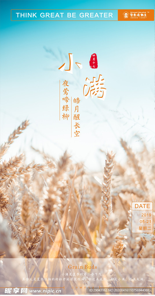 小满节气海报