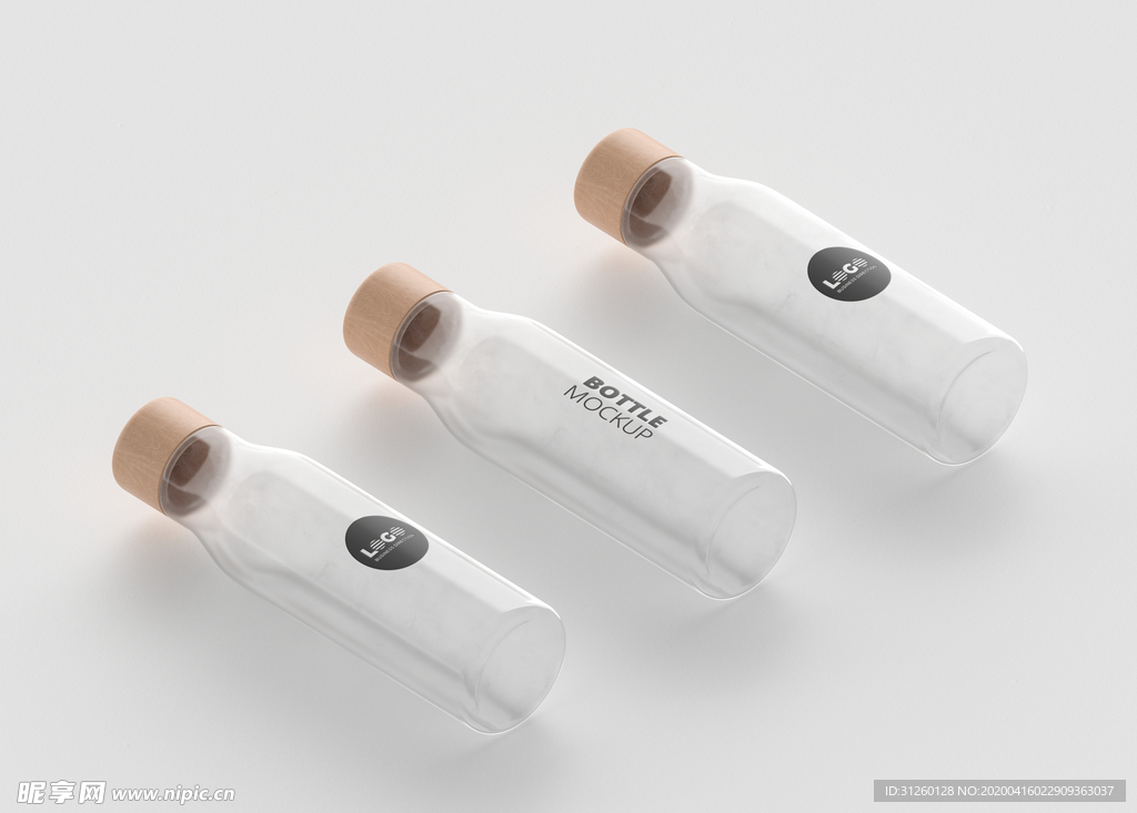 玻璃瓶子LOGO样机