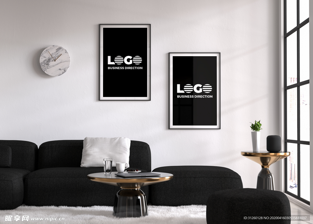 沙发装饰画样机