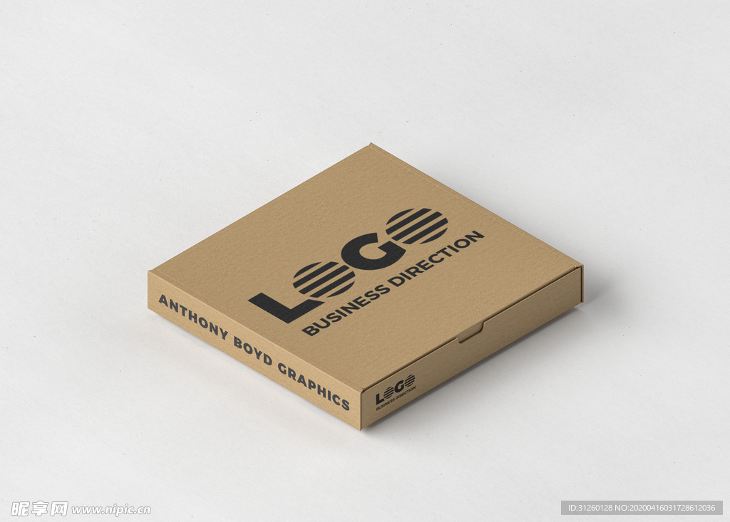 披萨盒包装样机