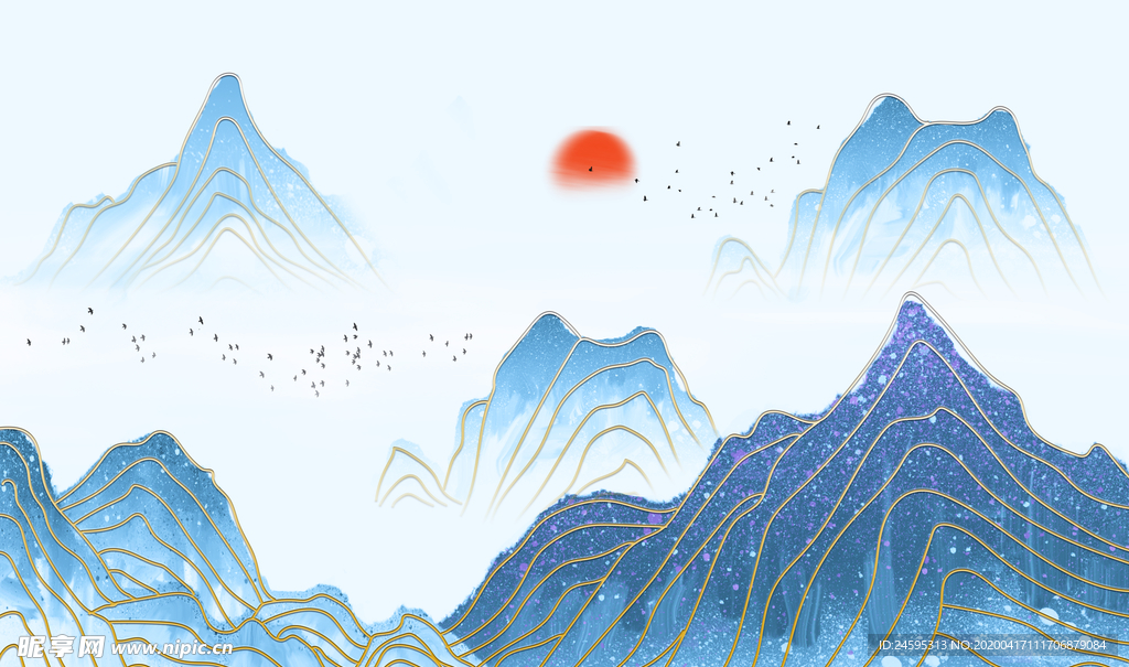 水墨画 山水画 彩墨画 抽象画