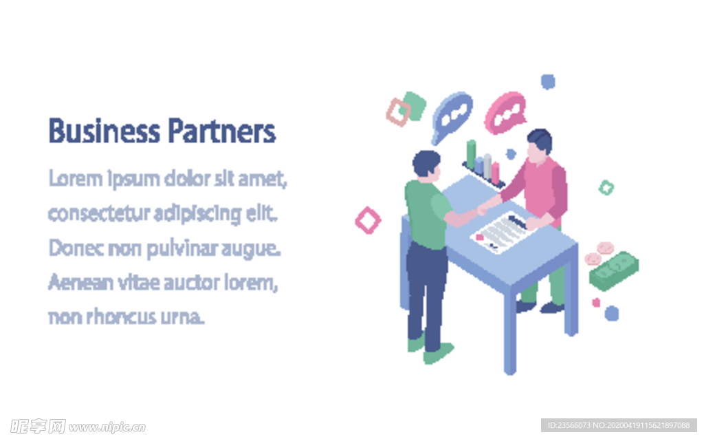 办公场景创意插画