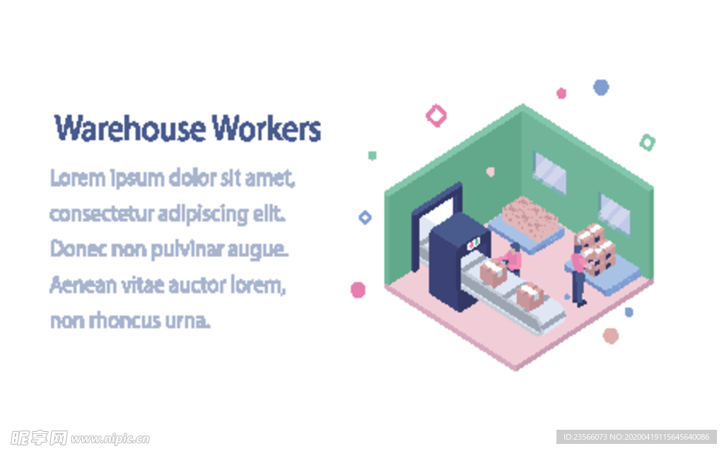 办公场景创意插画