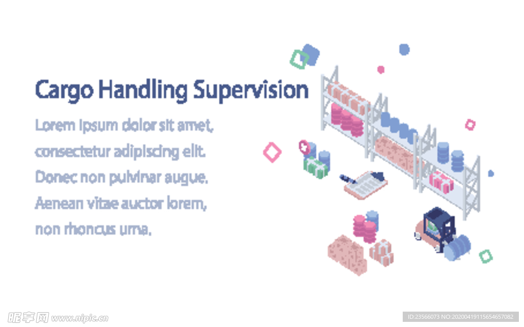 办公场景创意插画