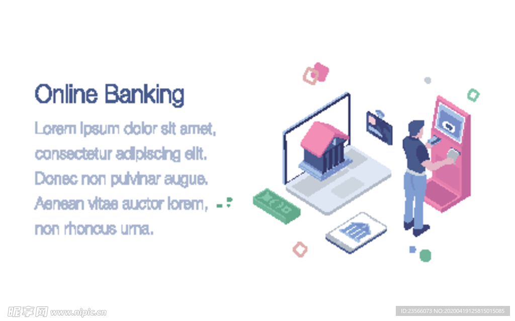 办公场景创意插画