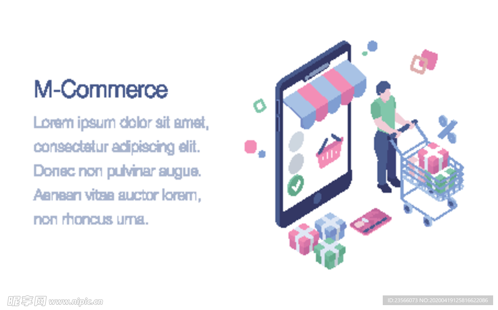 办公场景创意插画