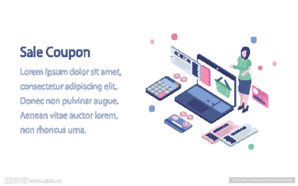 办公场景创意插画