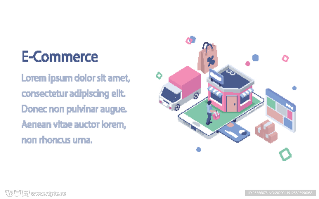 办公场景创意插画