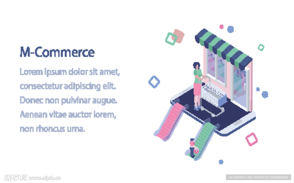 办公场景创意插画