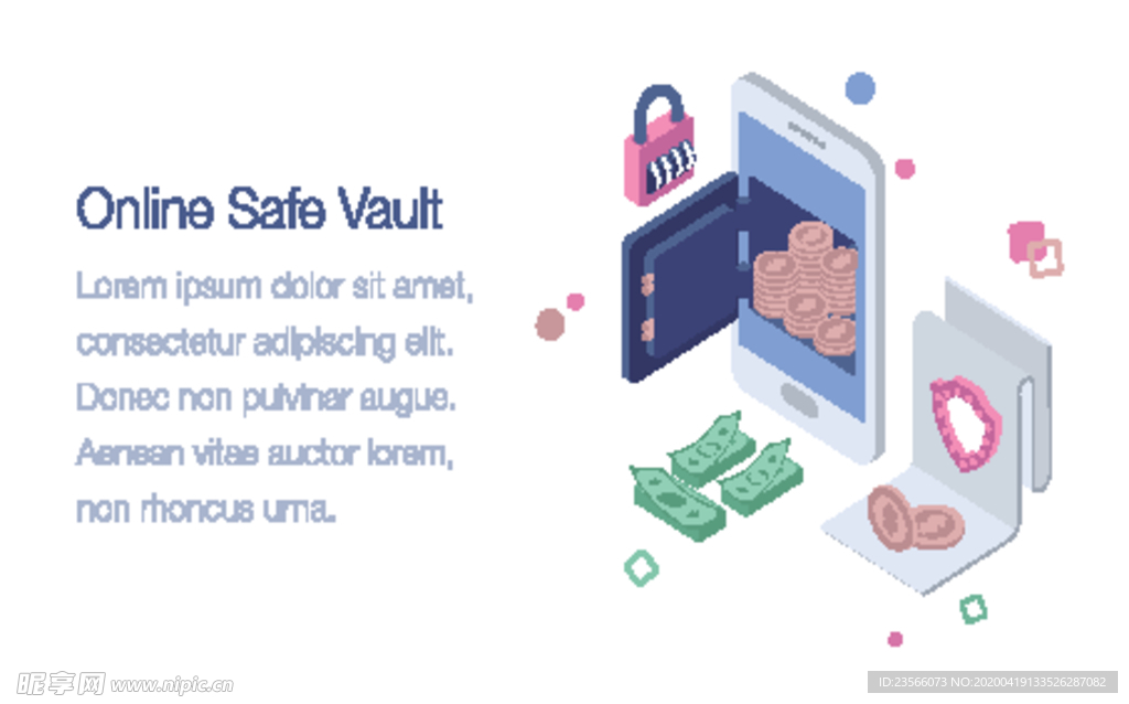 办公场景创意插画