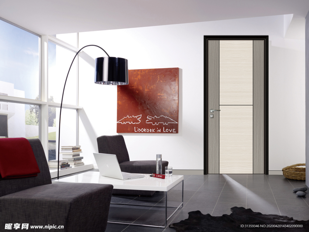 生态门背景效果图客厅