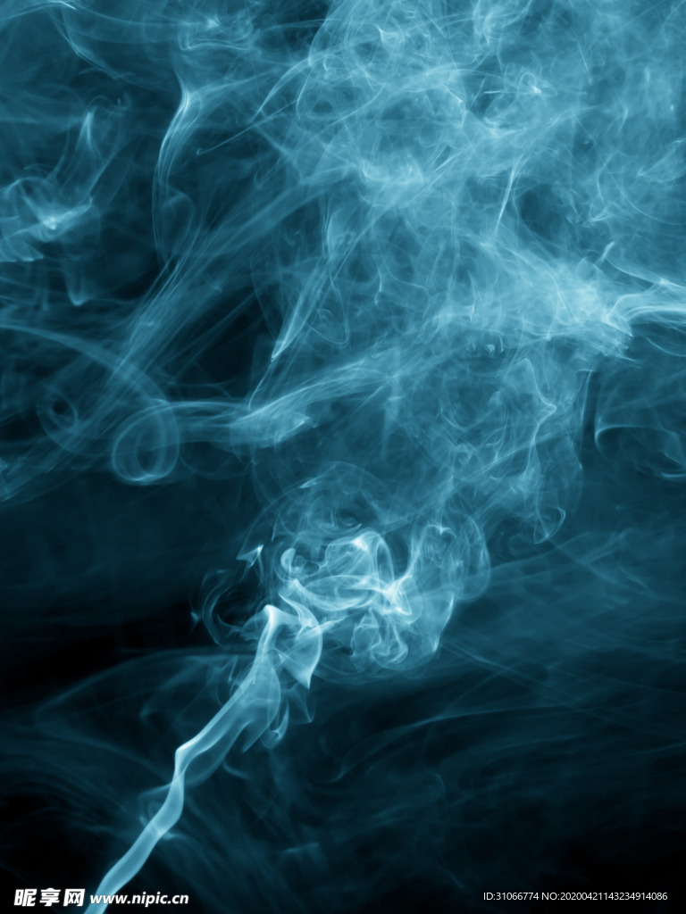 青色烟雾