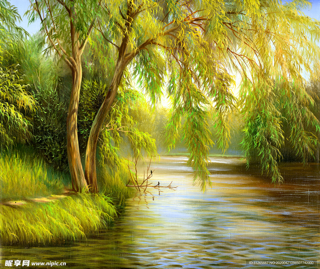 精美乡村风景油画欣赏