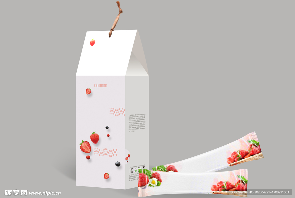 咖啡代餐粉果冻条铝箔袋样机