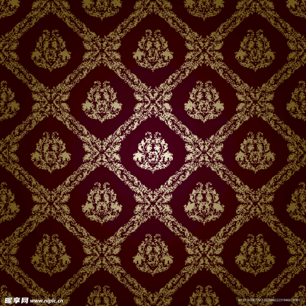 无缝印花花纹背景