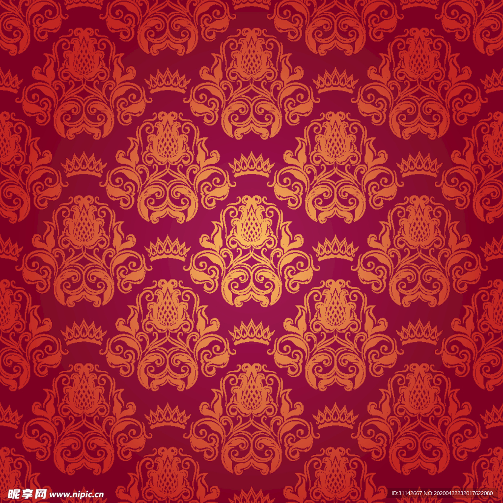 无缝印花花纹背景