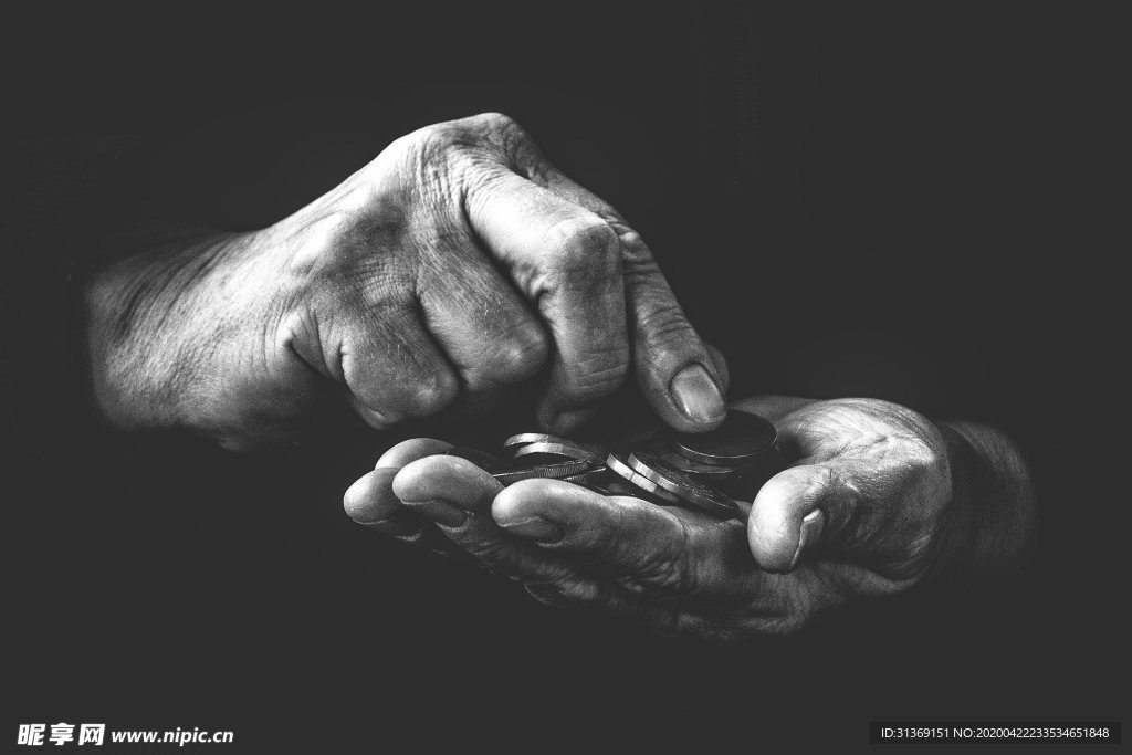 劳动者老人的手