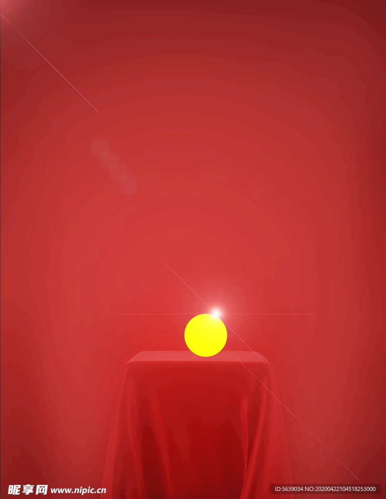 红色底海报